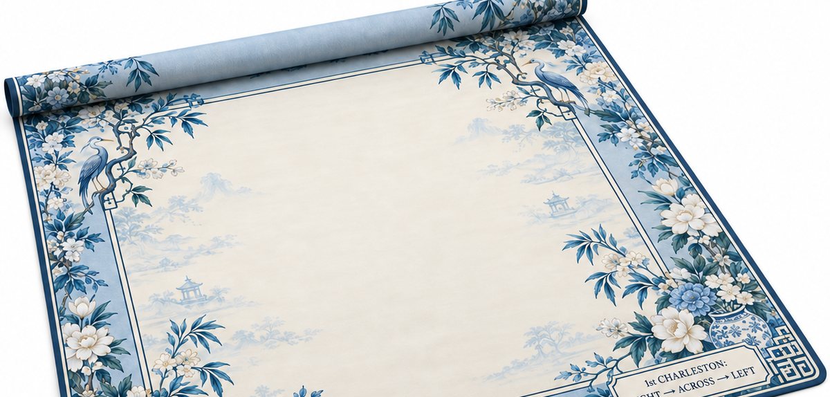 Host Edition mat in Coastal Blue Chinoiserie